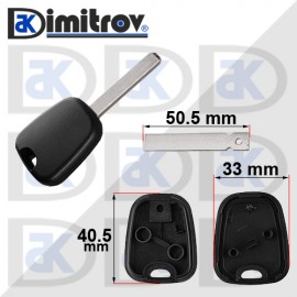 Кутийка ключ без бутони Peugeot 106 107 207 306 307 406 Citroen C2 C3 C4